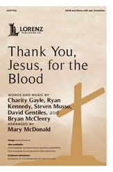 Thank You, Jesus, for the Blood SATB choral sheet music cover